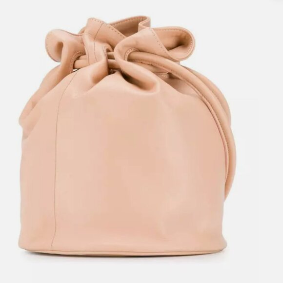 MANSUR GAVRIEL Lambskin Leather Drawstring Pouch Purse - Picture 4 of 9